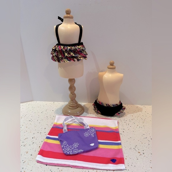 Build-A-Bear Outfit Swimsuit Towel Beach Bag Fashion Set‎ Rabbit NOT Included - Picture 4 of 10